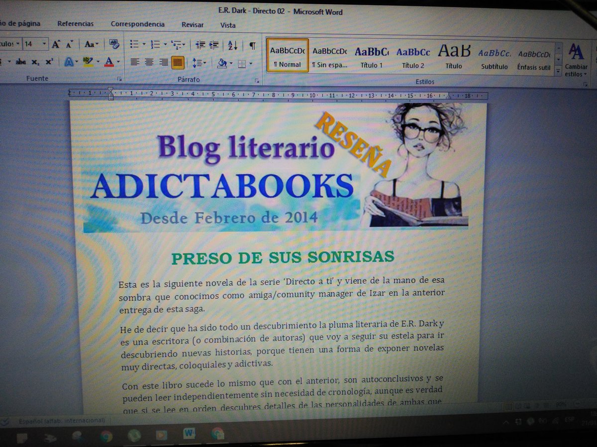 AdictabooksBlog's tweet photo. Preparada la #reseña de este #Martes de la segunda entrega de la serie #DirectoaTi de las escritoras @ERDarkEscritora https://t.co/55PWgJSLBX