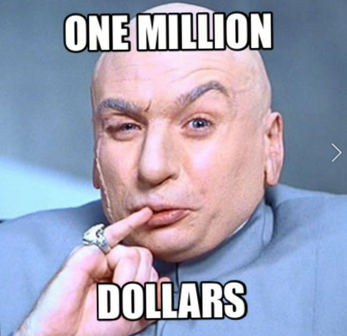FrogginDirty's tweet photo. It's OFFICIAL!!!!!! We just hit ONE MILLION DOLLARS!!!!! #RoadToOneMillion #FurniturePimp https://t.co/1CfaSFZKiw