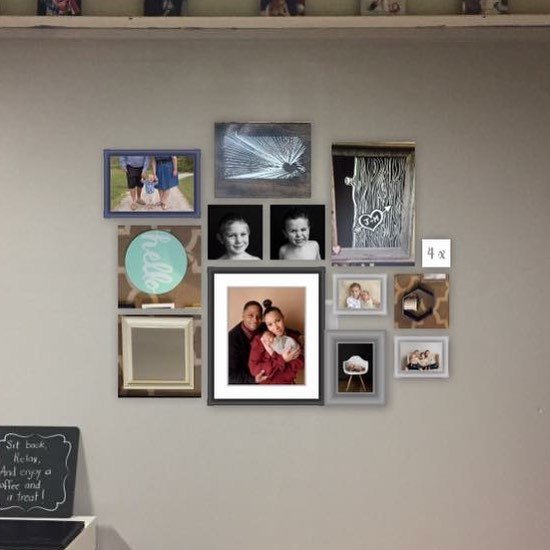 ericanandy's tweet photo. Trying to create a gallery wall at the studio. Love that I can play around in @shootandsell https://t.co/7akILFLFMR https://t.co/C3cqehhz0T