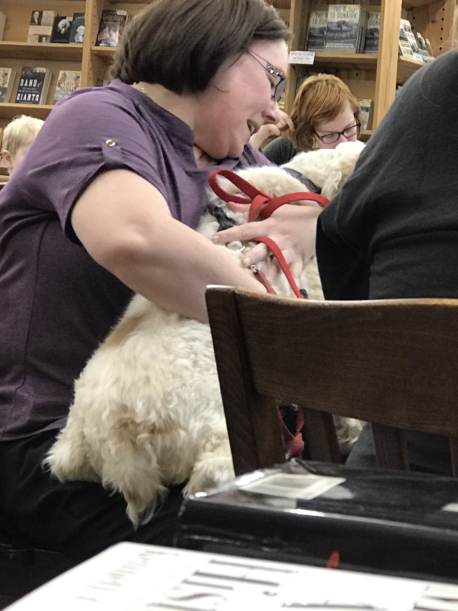 marschaneil's tweet photo. Two cocker spaniels at the next table at Half Price Books. So cute. So glad they are not terriers. https://t.co/QeGsgGlomE