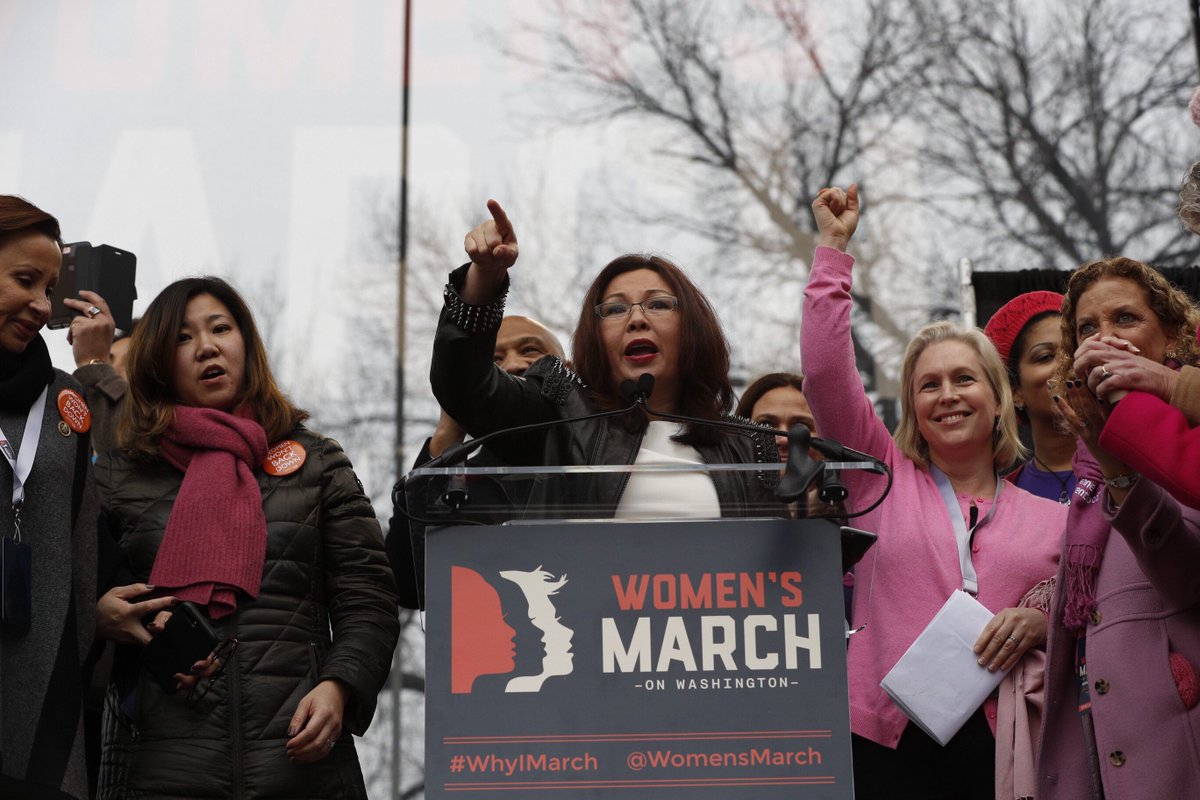 SenDuckworth's tweet image. Because #womensrights are human rights. #womensmarch