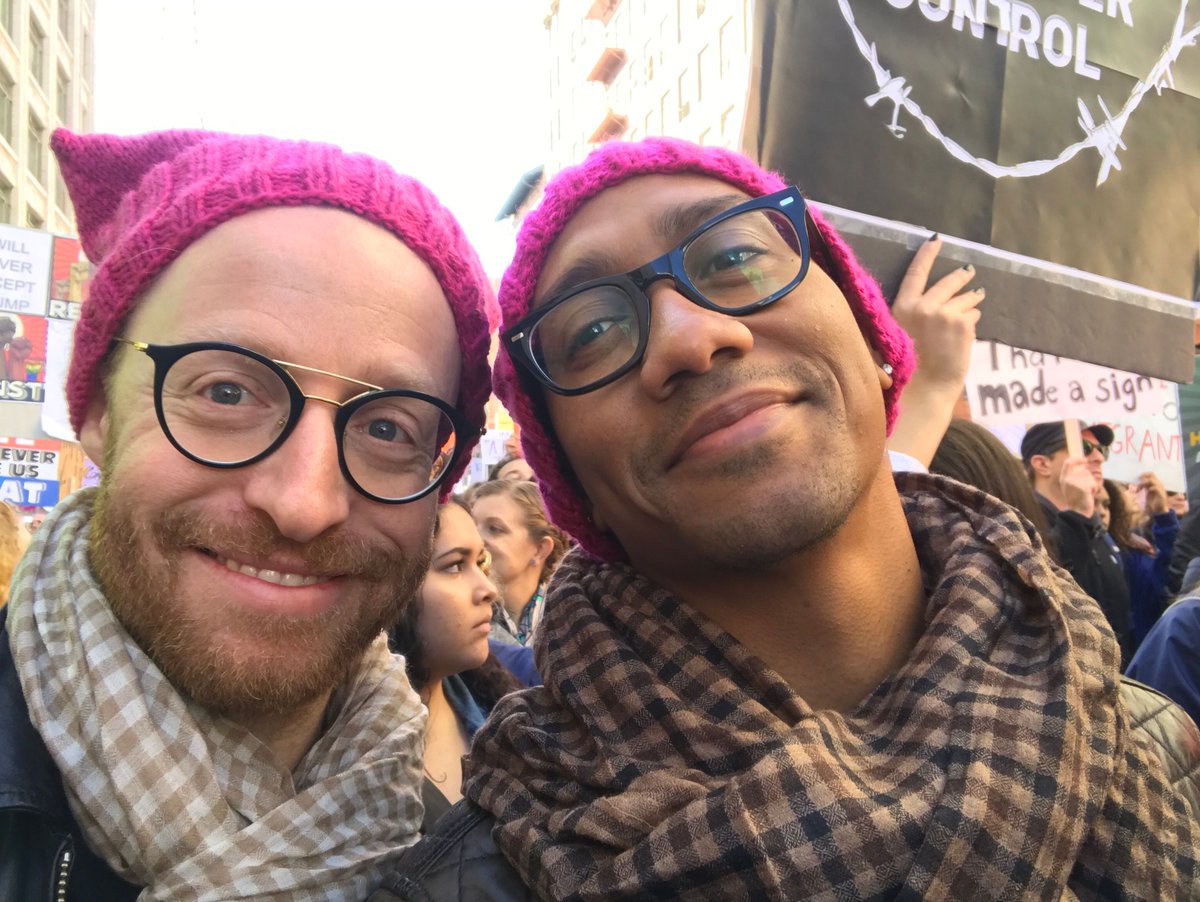 Beautiful morning in LA. Families, kids, and people of every shape color size.  America is incredible!