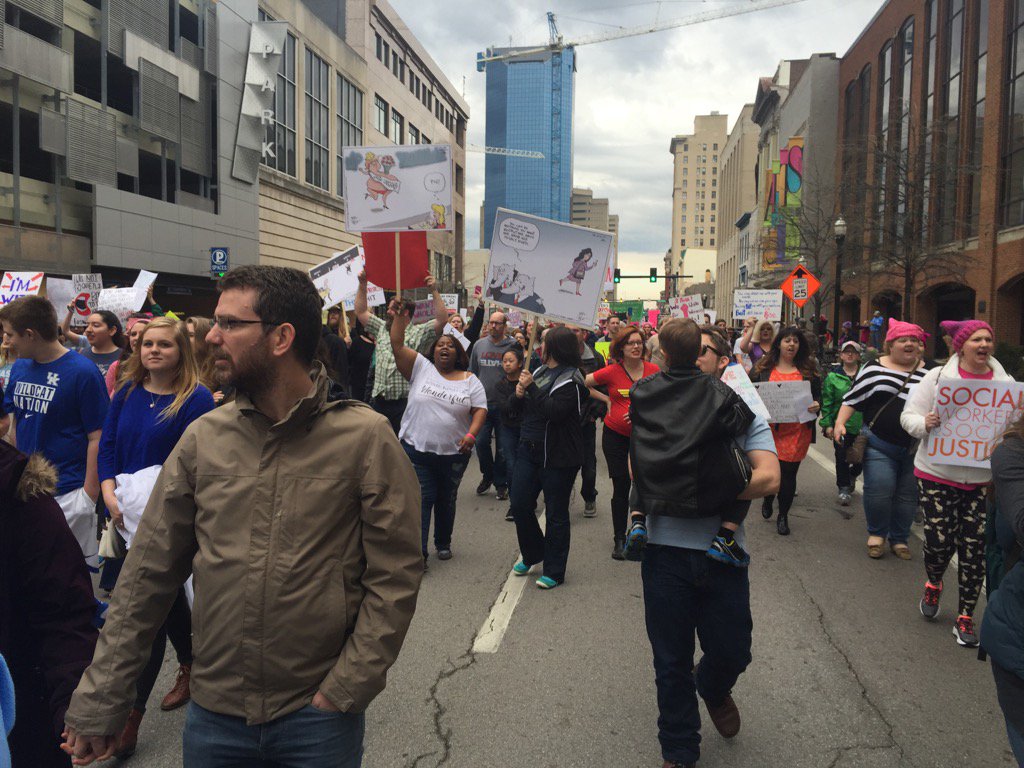 We, the people marching in Lexington KY!