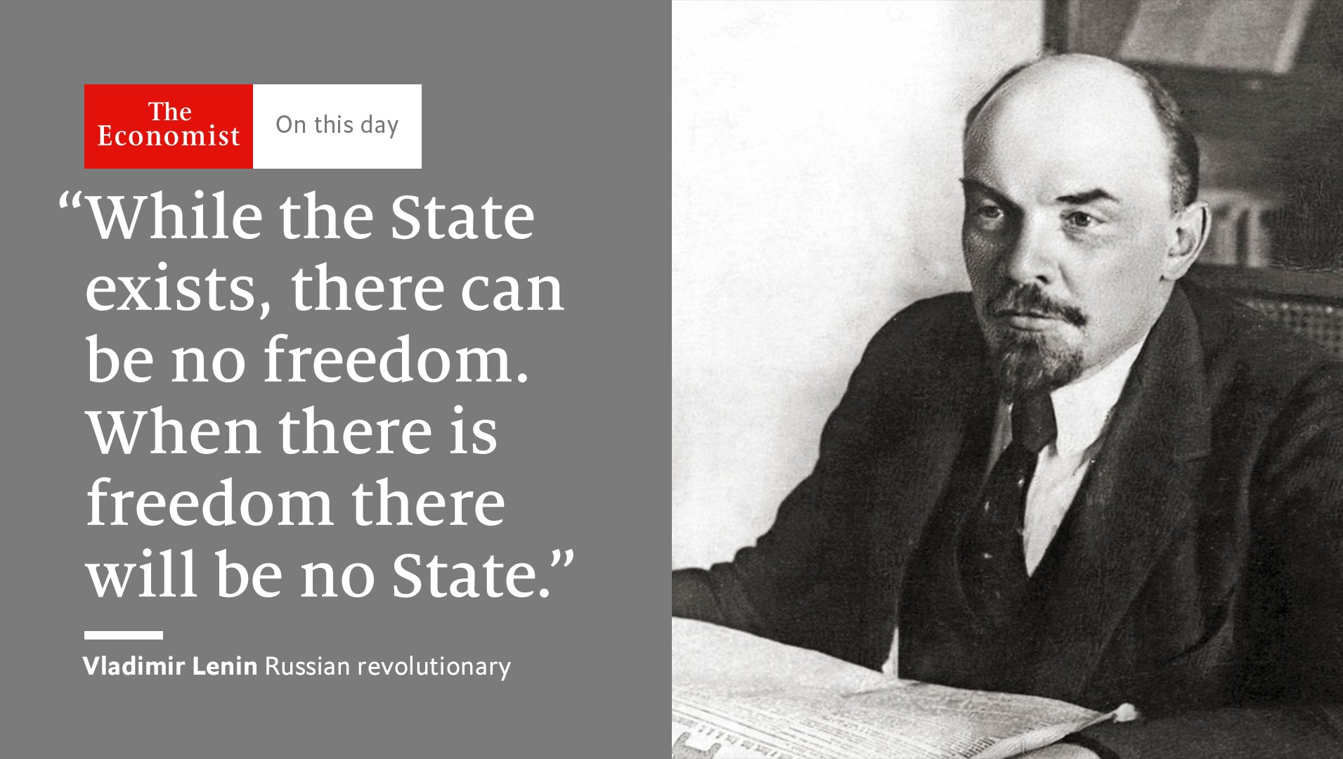 The Economist on X: &ldquo;Lenin died #OnThisDay 1924. He dismissed our 