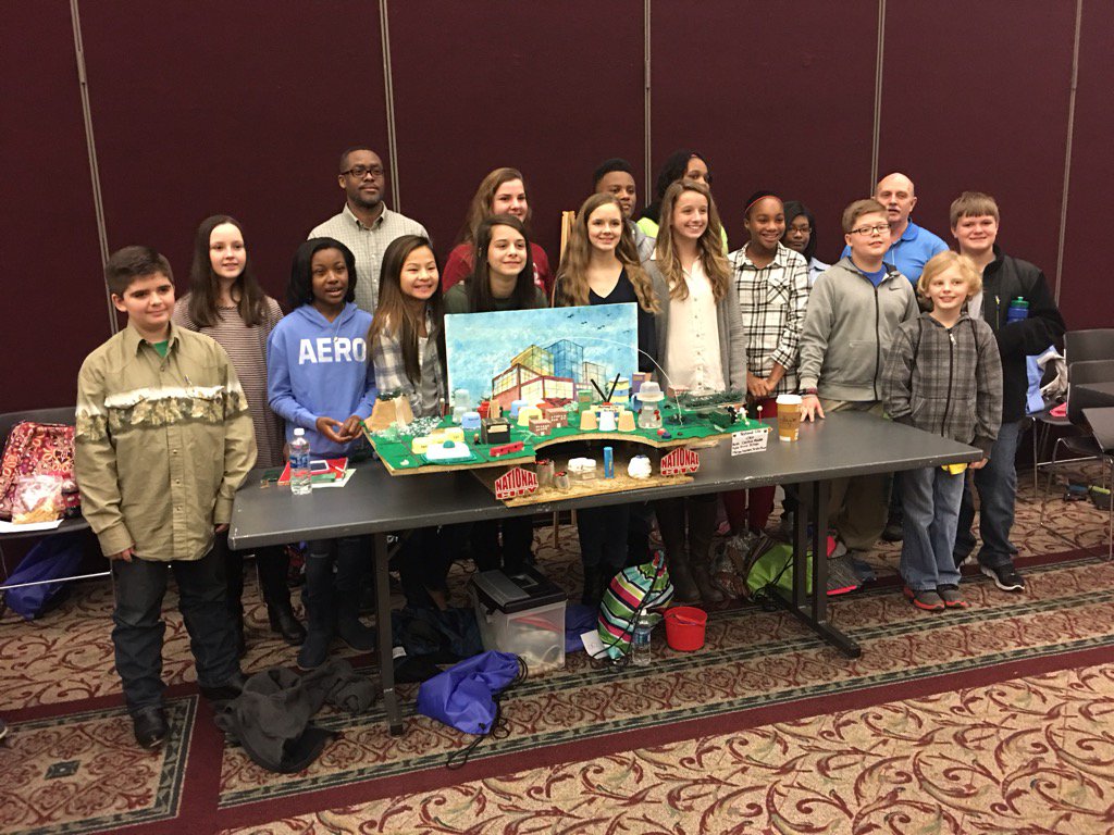 MrSpellNCMS's tweet photo. Proud of these students for winning an award at Future City competition at NC State! #teamwork #WeAre...Trojans! https://t.co/aZ0JMUKPiX
