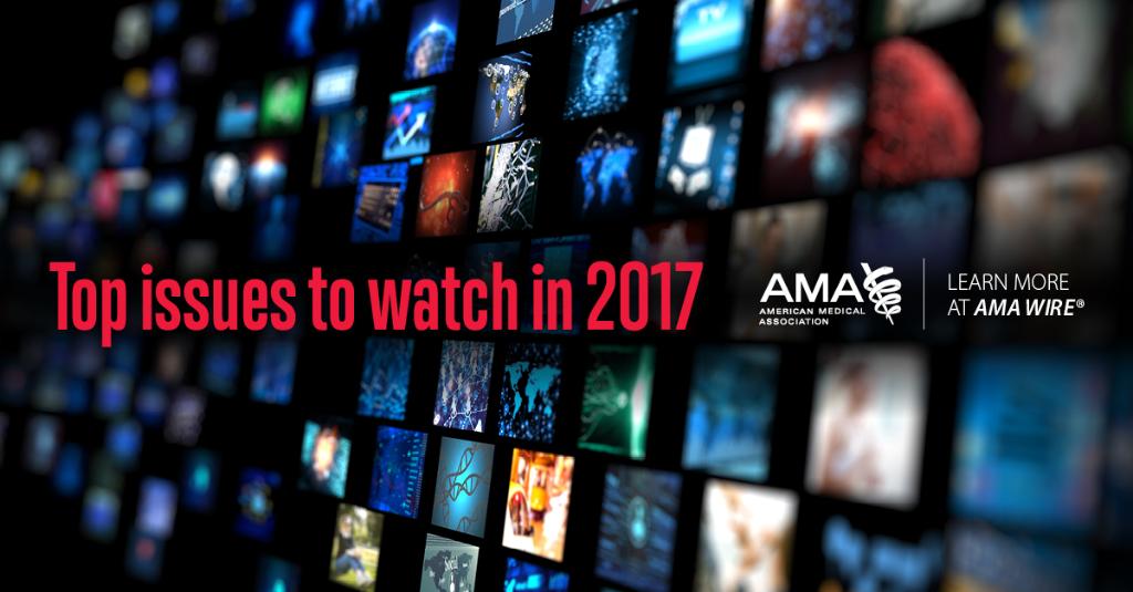 AmerMedicalAssn's tweet photo. From #healthcare #reform, to new Medicare payment system, to regulatory relief -- what to keep an eye on in #2017: https://t.co/v2UrYaPVWV https://t.co/KYXuA6bwrW