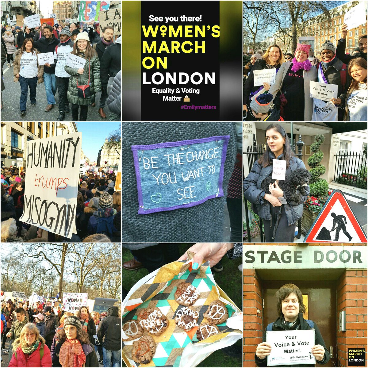 Emilymatters's tweet photo. Thanks @womensmarchlon, @womensmarch & sister marches, you created 🌍 beacons of hope for a better future, together! #WomensMarch #solidarity https://t.co/l9duIwSSvS