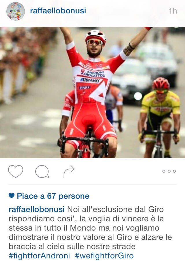 Una squadra che non si arrende. #wefightforGiro #fightforAndroni <a href="/giroditalia/">Giro d'Italia</a>