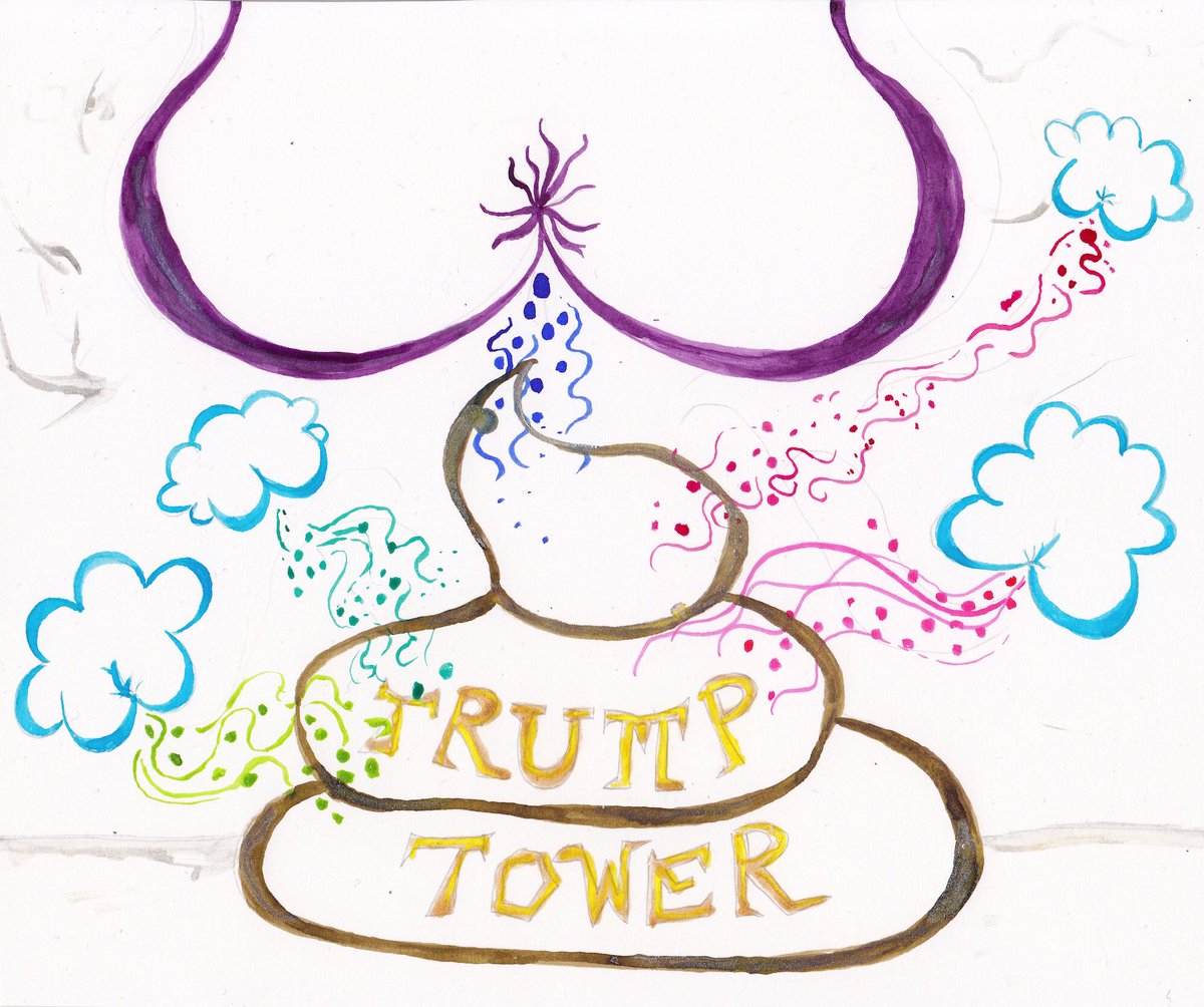 120daysofsodomy's tweet photo. Day 21 - I couldn't draw trump tower made out of poop once then move on. That'd be mature #trumpdrawing #120daysofsodomy https://t.co/IjN32pih5a