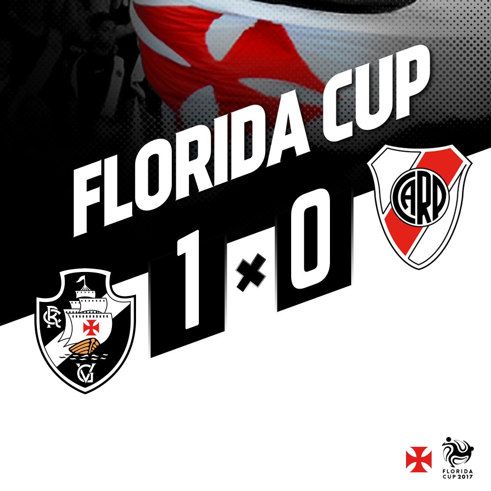 VascodaGama's tweet photo. Vasco 1x0 River Plate, pela @Florida_Cup! https://t.co/9dU4Cs3dfD