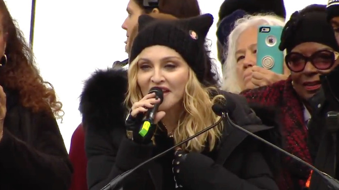 Madonna at #WomensMarch: Revolution starts here bit.ly/2jMDwVc https://t.co/PmdY2qqjGJ