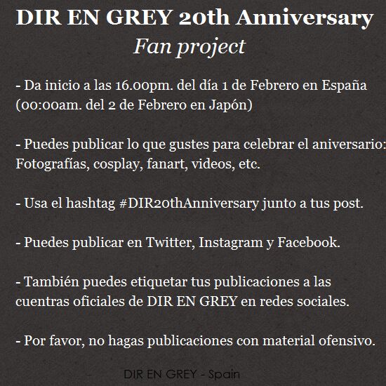 DIR EN GREY Spain (@DIRENGREYSPAIN) / Posts / X