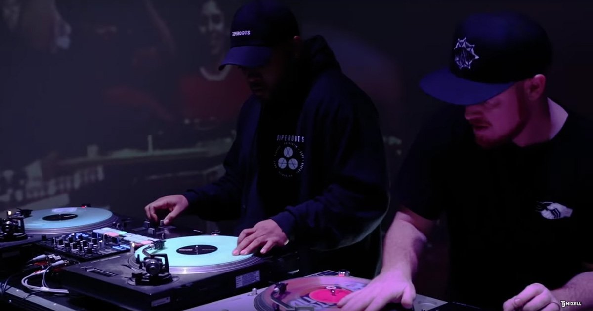DJcity's tweet photo. .@TJMIZELL and @SkratchBastid pay tribute to Jam Master Jay with new routine https://t.co/J8XceNe6It https://t.co/r4TzIbsI9R