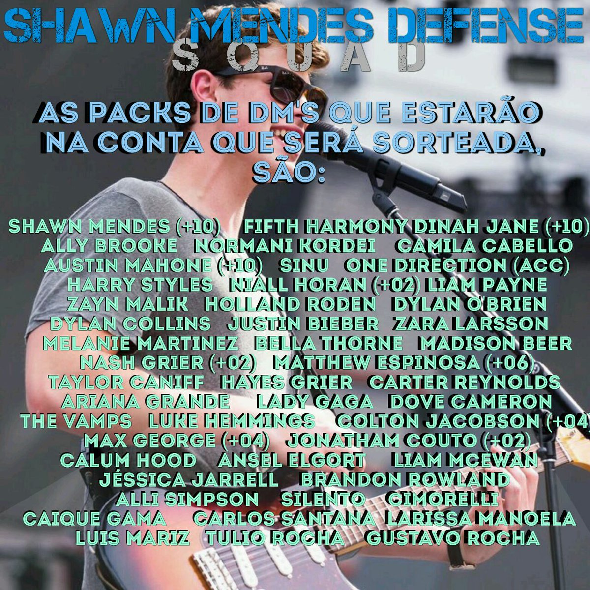 ViiiihGomeez's tweet photo. Eu sigo o @shawndesquad e o @lostmwndes e quero ganhar a conta com packs de DM'S que eles estão sorteando #SorteioSMDS https://t.co/RKP812Dkrq