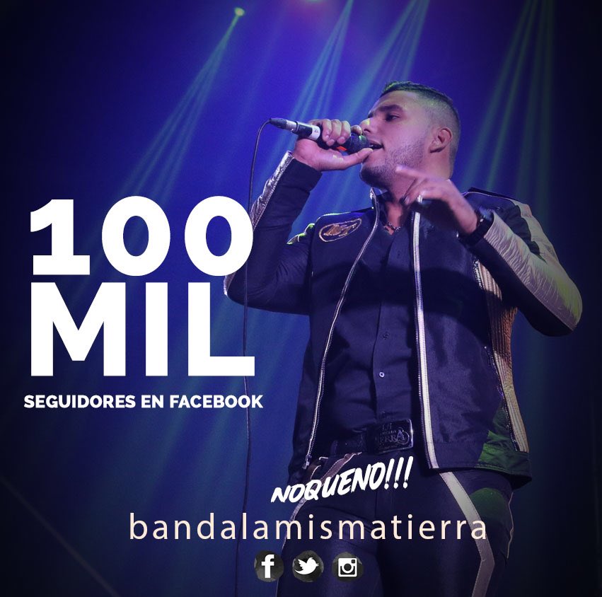 blamismatierra's tweet photo. Plebes andamos más que contentos, pues qué creen? Hoy gracias a ustedes crece esta familia en Facebook. 100 Mil Seguidores y contando 💪🏻💪🏻 https://t.co/I8BdptkIYS