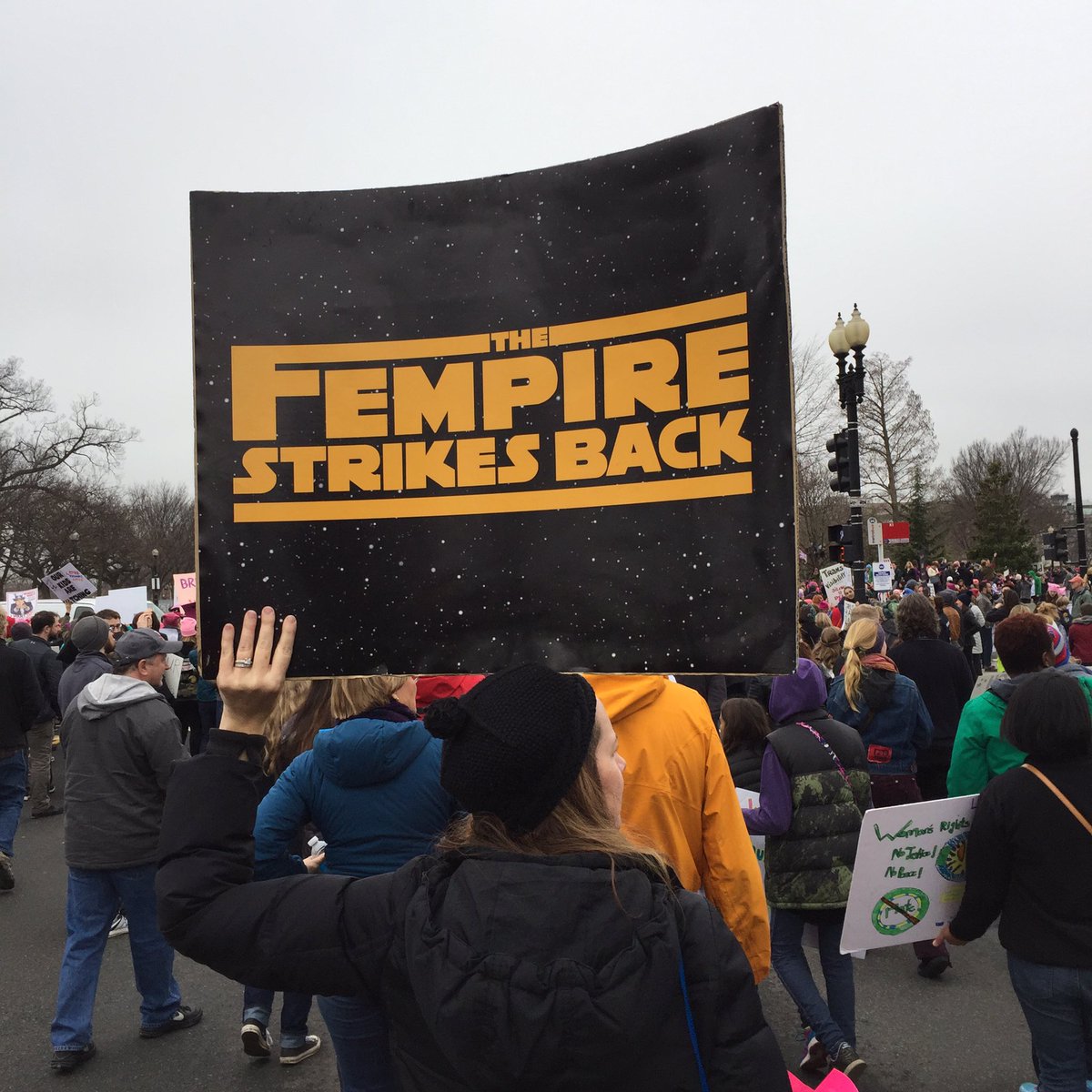 Allure_magazine's tweet photo. ~* Buys movie ticket *~ 🤘 #WomensMarch https://t.co/8T0pUTSwRP