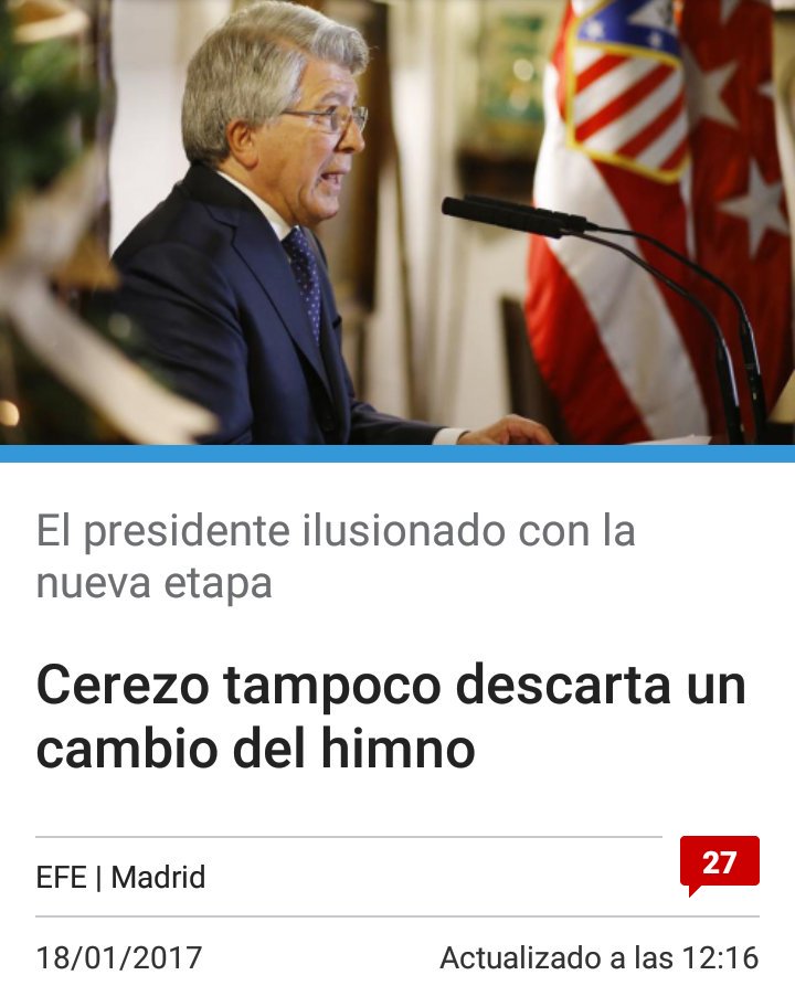Mdm_atleti's tweet photo. Pero que cojones piensa el peluca? 
Primero el estadio, luego el escudo y ahora el himno?
ODIO ETERNO AL FÚTBOL MODERNO https://t.co/JIFORzLlUN
