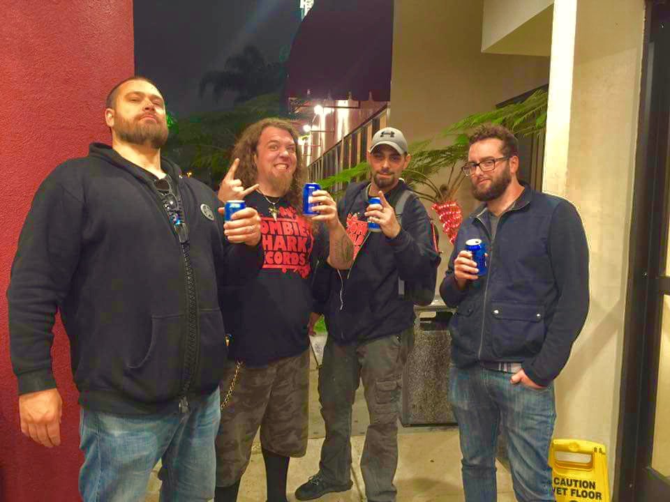 DirtbagClothing's tweet image. we hung with michael and noah shark of @zombiesharkusa and @MOTOGRATER1 at @NAMM 2017!