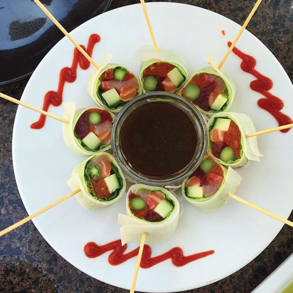 RAsushi's tweet photo. New Year's #RAsolutions: 6. Eat sushi on sticks. #RAllipop 📷 @eatforthesoul https://t.co/xnaTGjv3Sc