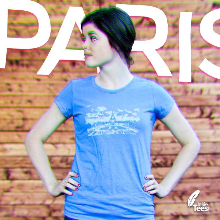 Get away to one of the most beautiful cities on earth with our stylish Paris tee! #stylish #comfy #tee #cute #ootd #paris #lalaland