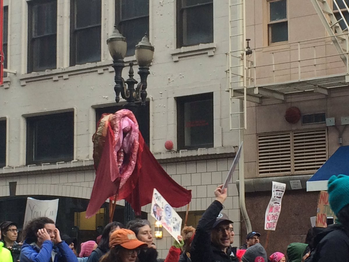 rothsara's tweet photo. Yes, those are teeth #womensmarchportland https://t.co/XvTB170TOP