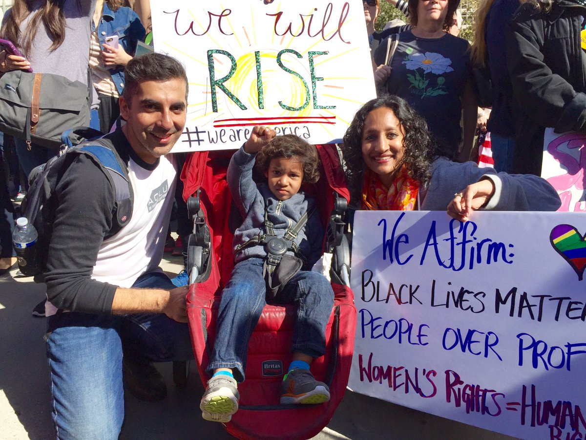 ThatSunil's tweet photo. Good day 2 move our feet!
Electric 2B with 250K ppl in #dtla 4 #womensmarch 
We are here, &amp; we're not going anywhere!
#WeAreAmerica #FistsUp https://t.co/6V0pUL3bQy