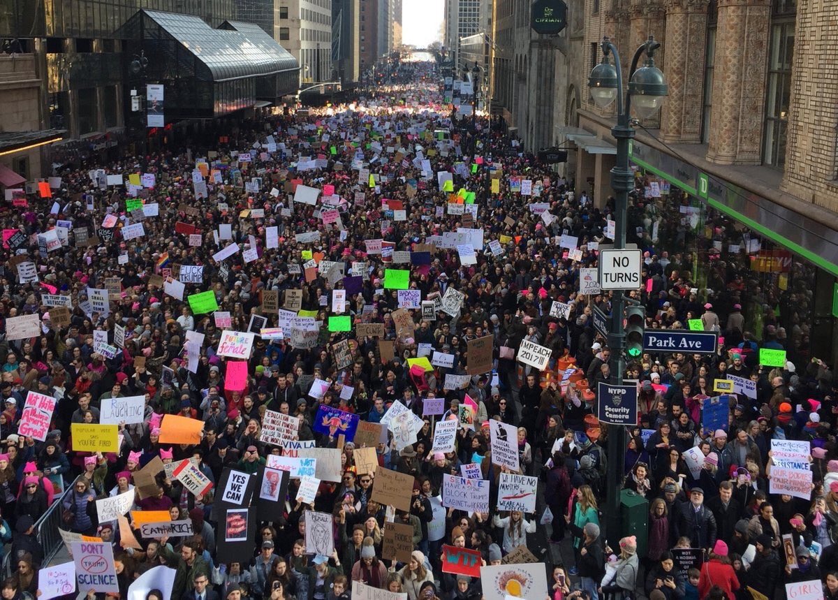 dorothysnarker's tweet photo. More than 3 million marchers. No arrests. America is already great. #WomensMarch https://t.co/I4SFfkrn3C