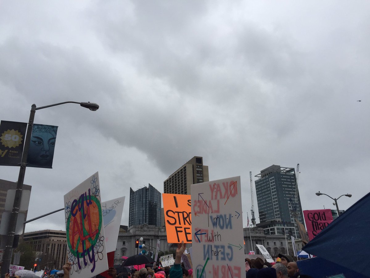 #WomensMarchSf 👏🏾👏🏾👏🏾