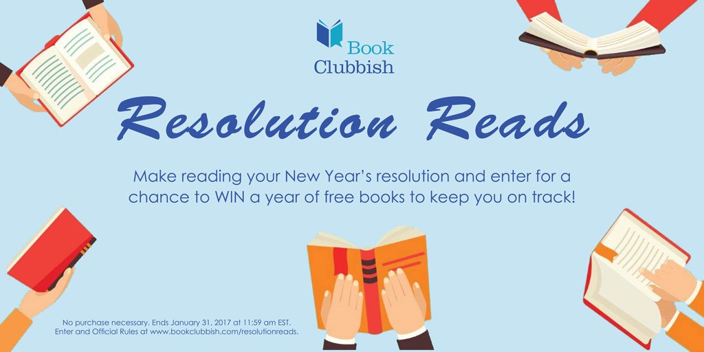 HTP_Hive's tweet photo. Enter the #ResolutionReads Sweepstakes for a chance to WIN a book a month throughout 2017 to keep you on track! >> https://t.co/zr7tGMUObf https://t.co/BgHdgOdGhI