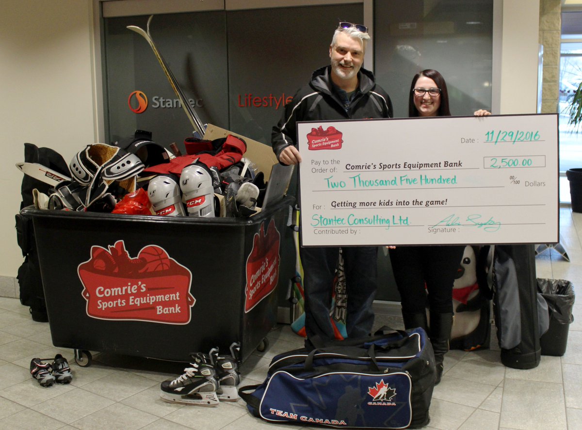 FlamesSportBank's tweet photo. Thanks to @Stantec. and their amazing Staff including
@JamiesonKaleigh and @KaityBrown. The donations of time and money are so great!!! https://t.co/w9C7Y9DoLx