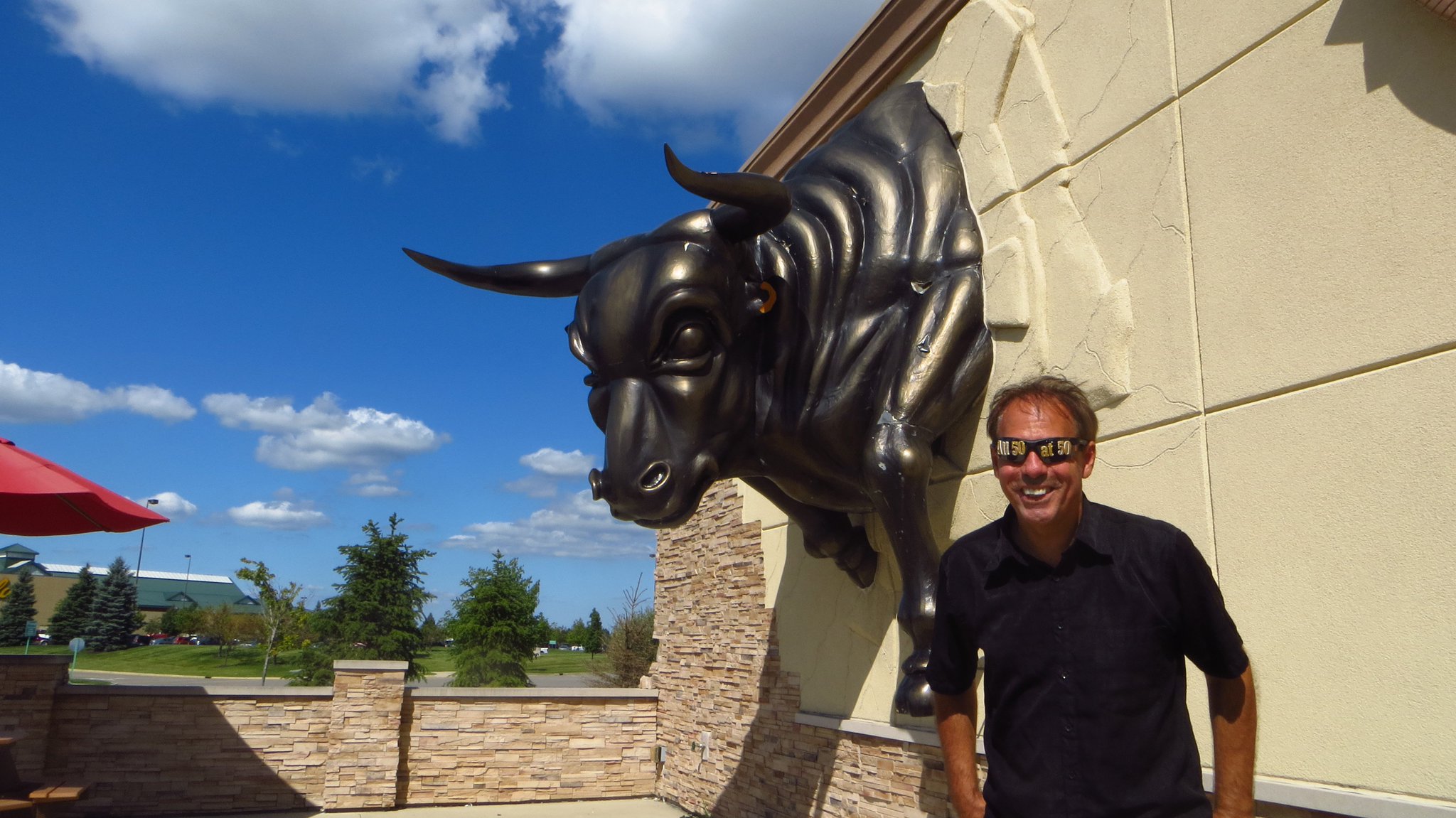 1/13 Happy Birthday Richard Moll   Bull phrom Night Court with this Bull in Dundee, Michigan 