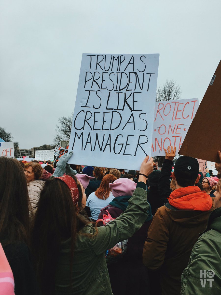HumansOfVTech's tweet photo. (1/2) "They put Creed as manager during an episode of 'The Office' and that's how I imagine a Donald Trump presidency to play out." https://t.co/XcG5CK6lYg