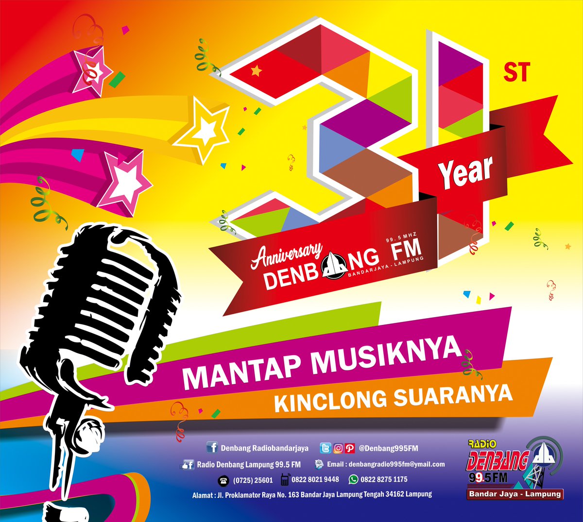 Denbang995FM's tweet photo. #PuncakAcara #HariIni Minggu 22 Januari 2017
#31HUTBandarnyaFM https://t.co/b8LjNJFw4O
