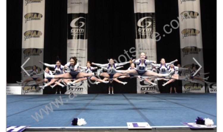 ashleycovelli_'s tweet photo. For anyone who has no idea what @BaldwinHSCheer does besides cheer on sports teams, here you go 🤑💜 https://t.co/h6kndNfcpG