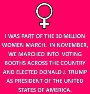 GrammieReviews's tweet photo. Yep!! #WomensMarch #POTUS @POTUS God bless you and your family ❤️#MakeAmericaGreatAgain https://t.co/NJOFy7glJs