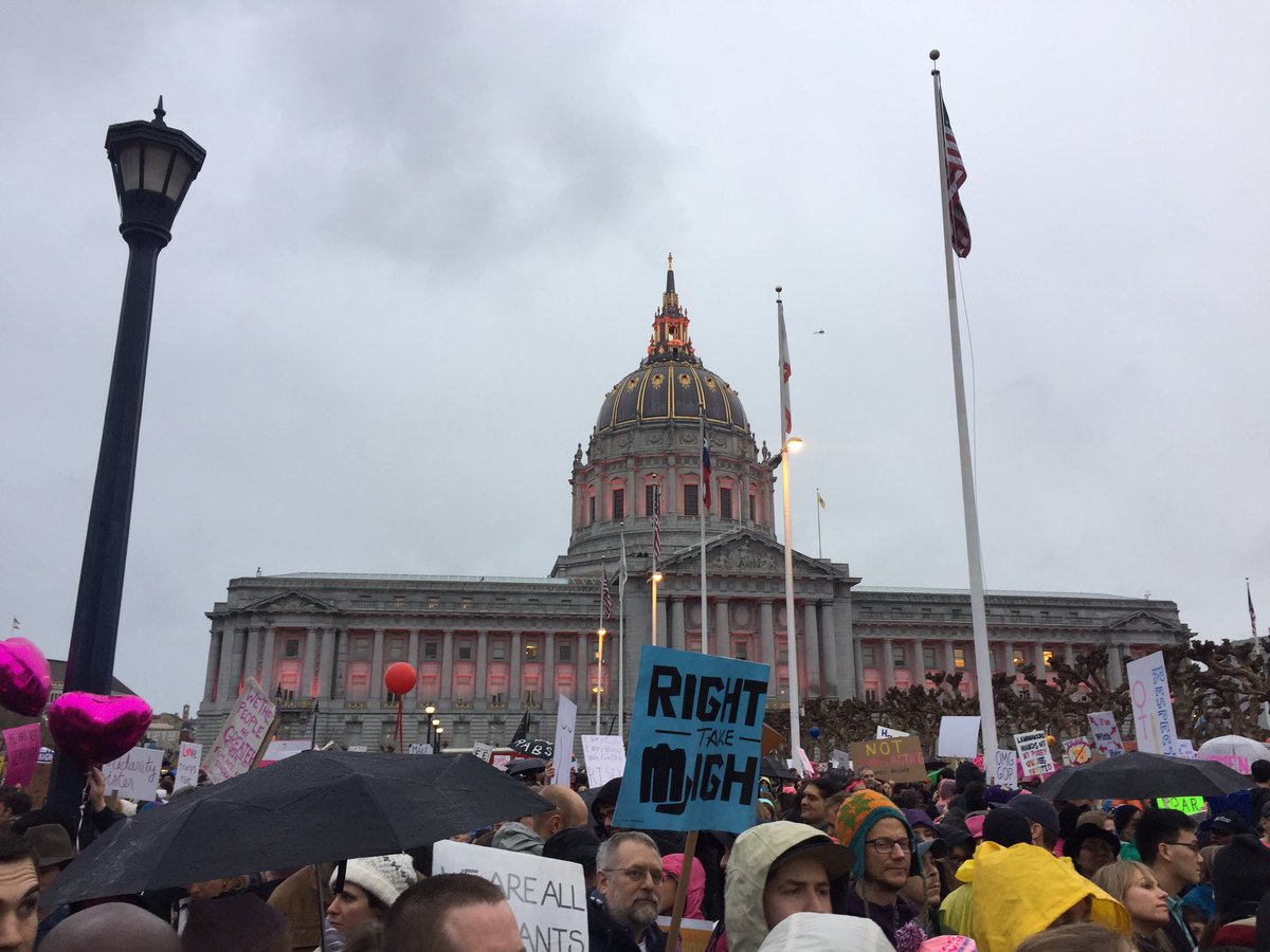 The #WomensMarch turned the Capital pink!