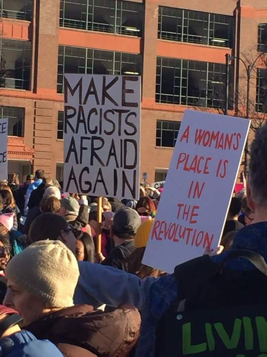Rainbow1DPH's tweet photo. To those who attended the Womens March today, THANK YOU ALL SO MUCH. We stand together! 💖 #WomensMarch https://t.co/Kx55wxlckJ