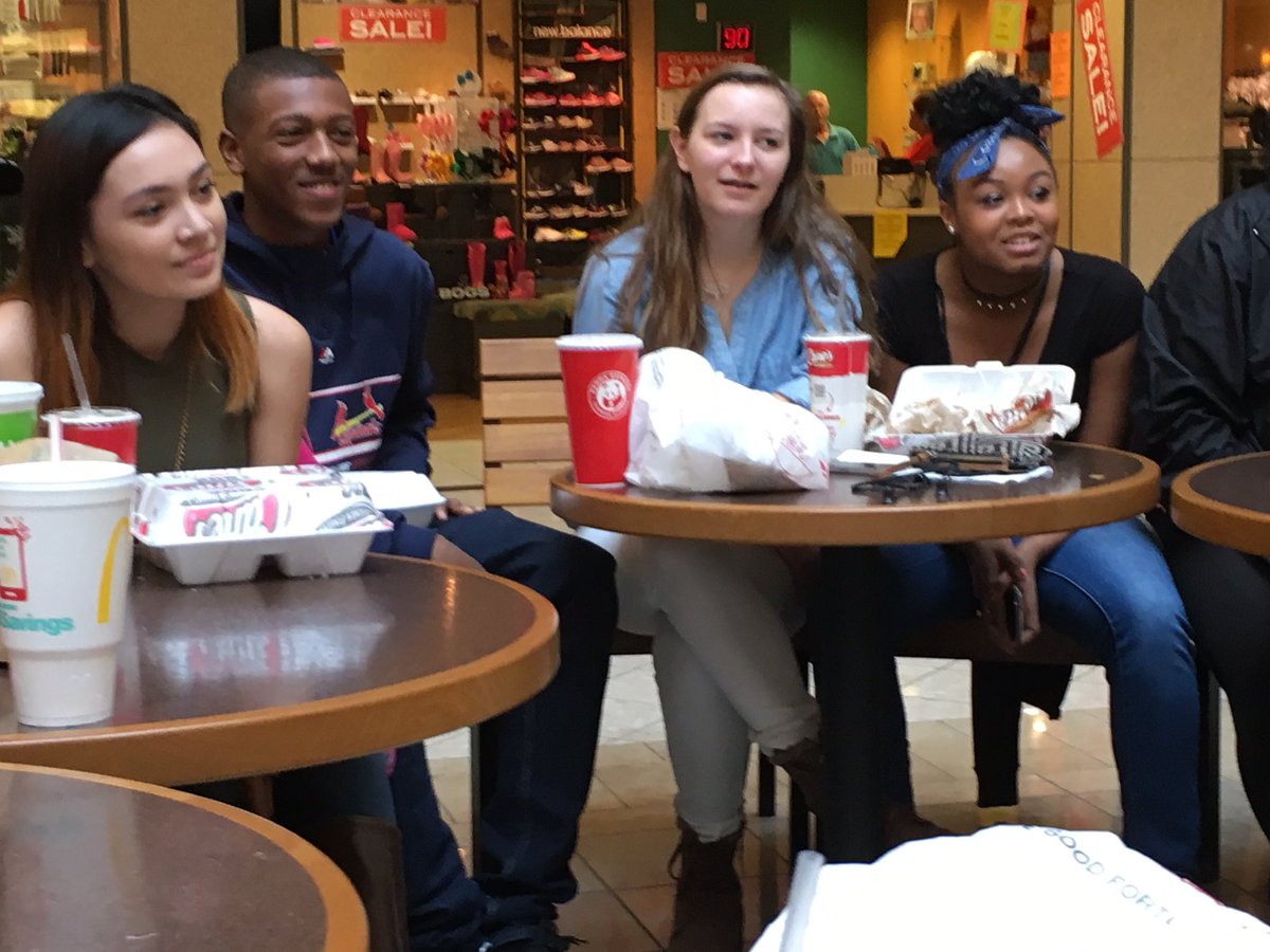 MrAllPurpose_'s tweet photo. @Ritenour_HS @SocialJusticeC2 and @SeckmanHigh SJC out at the Galleria today. #StrongerTogether #RitenourExcellence https://t.co/dyfGKDHShI