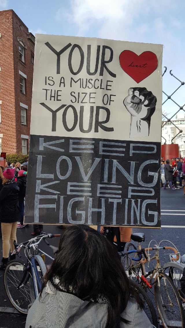 Rainbow1DPH's tweet photo. No matter what faith, race or gender you are, we all are equal. FIGHT FOR EQUALITY, FUCK THE HATE! #WomensMarch https://t.co/wm6AaHS7aN