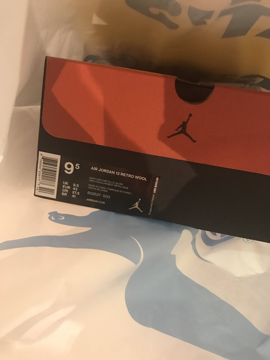 edgarhasabeard's tweet photo. Just copped some Air Jordon 12 retro wool,can't believe I found them 😊😍 https://t.co/AhvjBBvGwj
