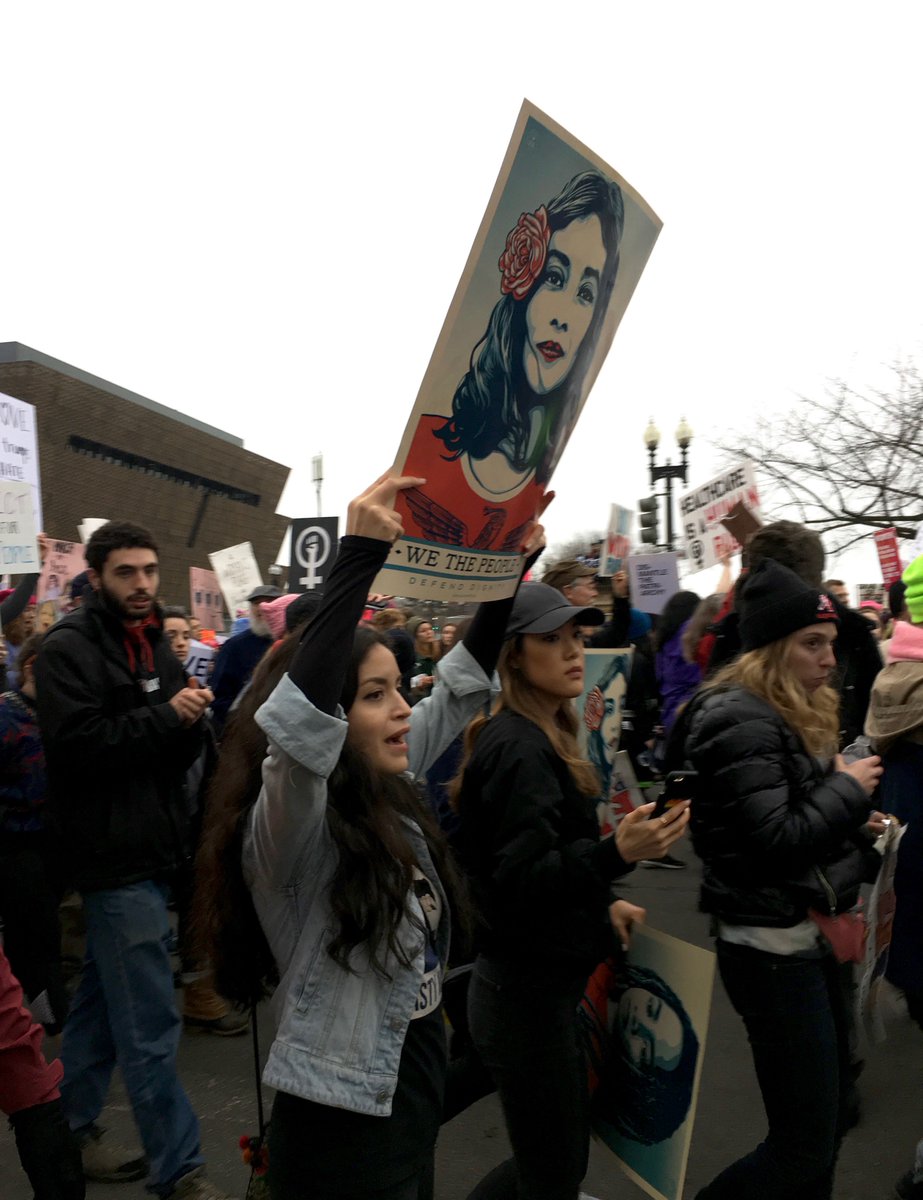 splcenter's tweet image. “Today is not a party. It is not a concert. It is resistance!” says #WomensMarch co-chair. #TheMarchContinues