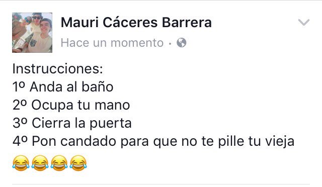 fraseschileCL's tweet photo. Los 4 mandamientos de un pajero https://t.co/uJSmdp9NVb