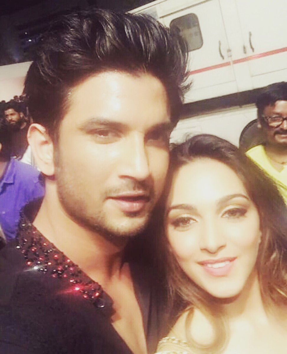 ViniyardFilms's tweet photo. Look whom we found yesterday backstage from #umang #umang2017 @kiaraaliaadvani n the birthday boy @itsSSR https://t.co/gtzrVeZIyQ