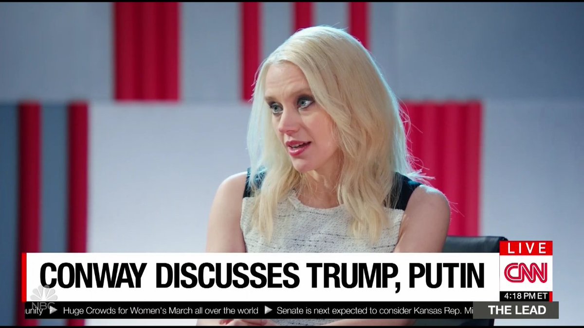GSorensen's tweet image. #SNL's CNN graphics are all sorts of misaligned. (And the ticker should be in all caps.) #suchanerd