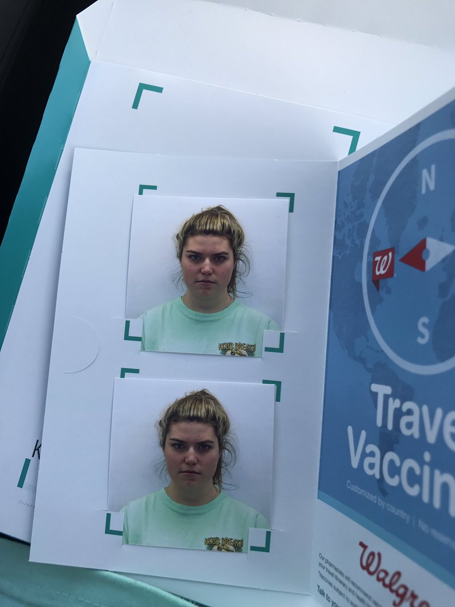 Brooke__Haley's tweet photo. Today I got to take a mug shot for my passport and the guy said he would never mess with me if I was in prison. I never laughed so hard https://t.co/K43EfELxkC