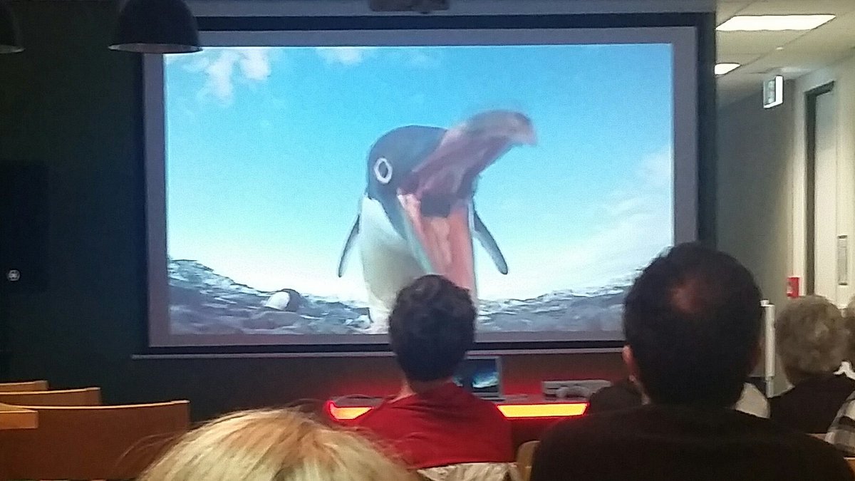 BizDojo's tweet photo. Some unique challenges faced by @Antzkiwi as a videographer in #Antarctica #TEDxScottBase #frozen #penguinattack https://t.co/xTv4Piggpn