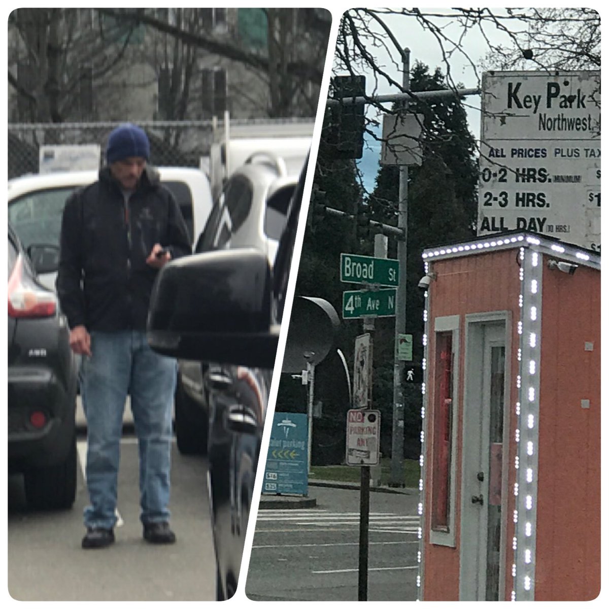misseyunplugged's tweet photo. Watch out! He tried swindling my husband out of money to pay for parking here yesterday-said he was the attendant on duty. @SeattlePD #fraud https://t.co/vqqo9IKN2l