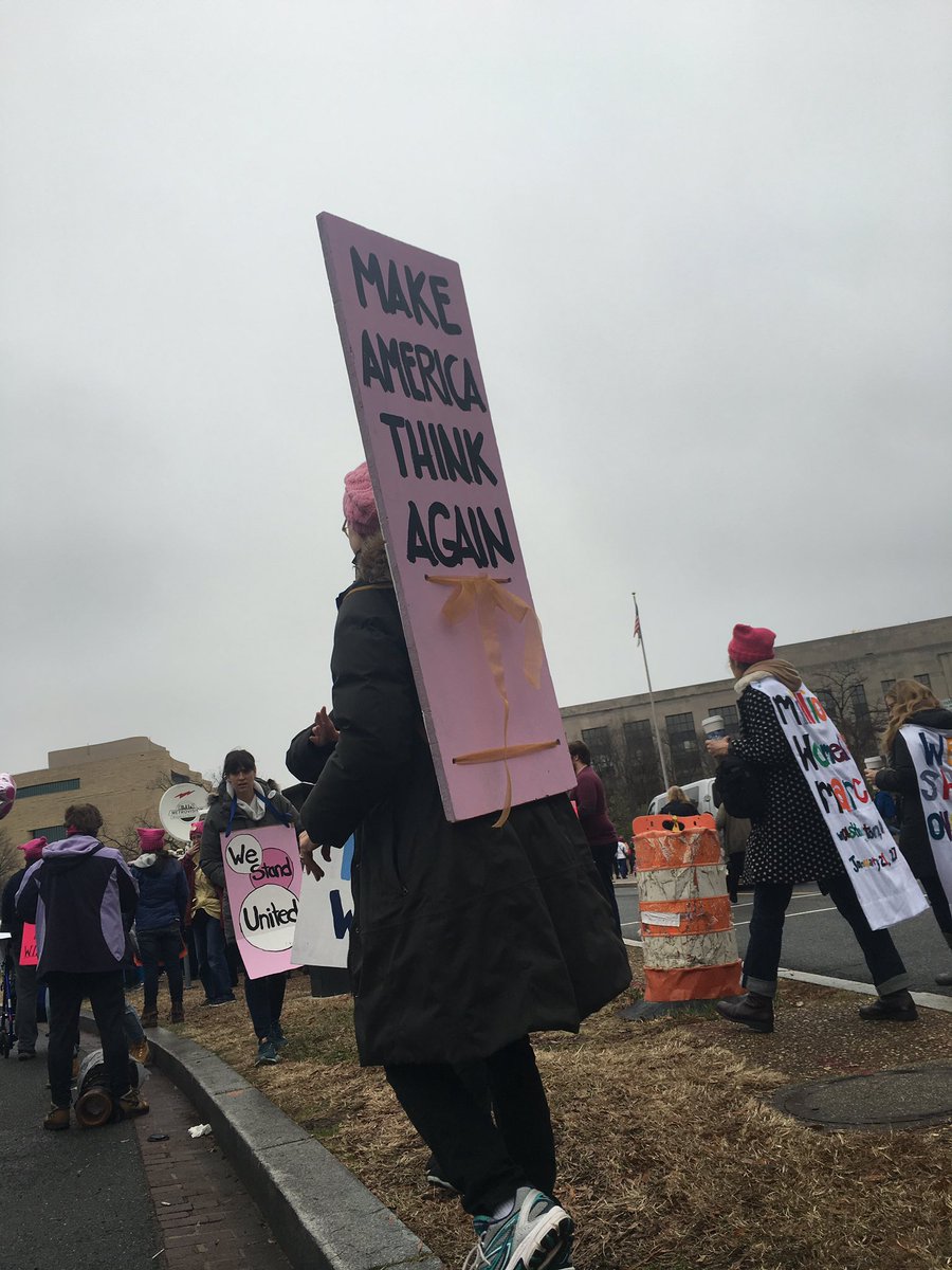 BSU_GU's tweet photo. The Women's March was really inspiring!!! https://t.co/gpEyC1SAwV