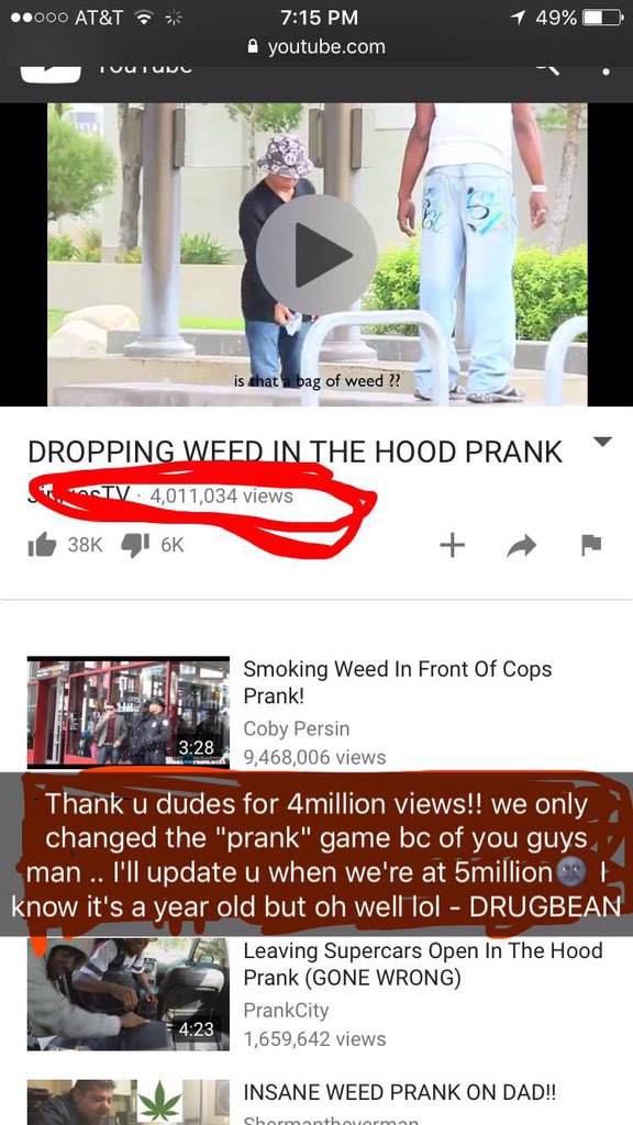 DrugBean's tweet photo. THANK YOU FOR ALL THIS SHIT!! IStillRememberFilmingThisVid👶🏻🙅🏿‍♂️ https://t.co/J8J3t68Iet
