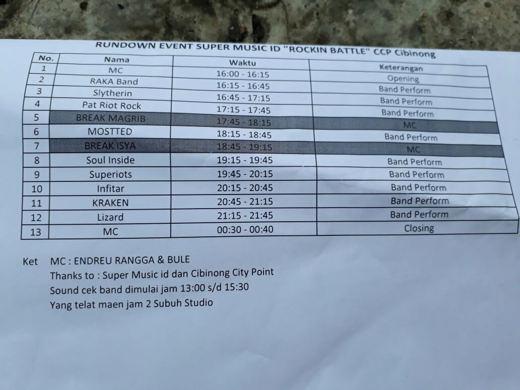 Tonight ! SOUL INSIDE Live <a href="/SuperMusic_ID/">SUPERMUSIC</a>.ID Present :
Road To SUPER MUSIC ROCK'IN BATTLE 2017 
Sunday' 22 Jan 2017 <a href="/Cibinong/">RUSLI PANCA WIGUNA</a> City Point \m/